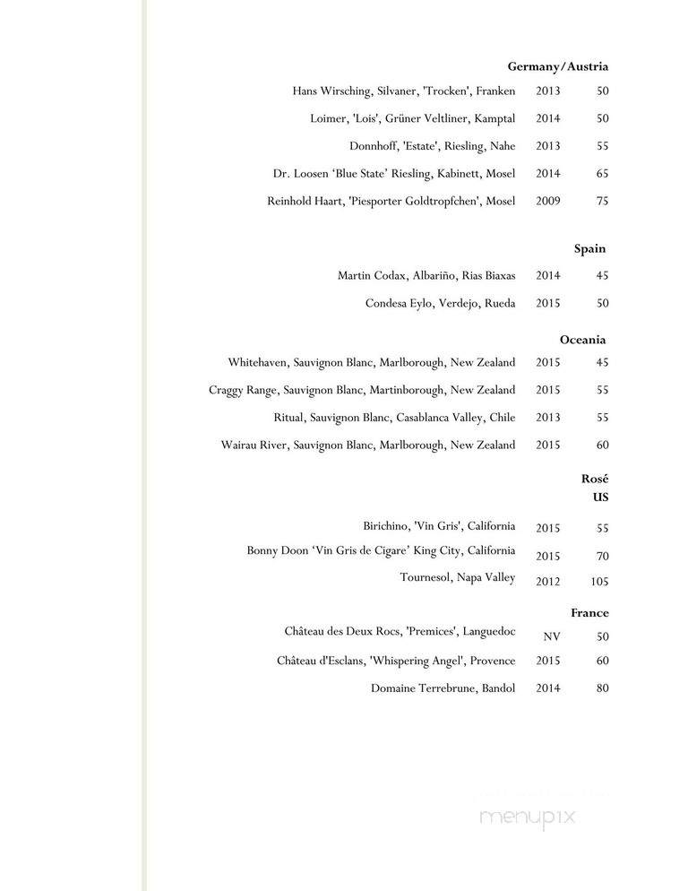 The Veranda - Honolulu, HI menu_pic