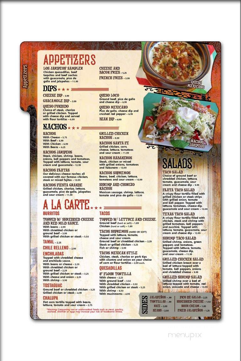 Los Compadres - Oshkosh, WI menu_pic