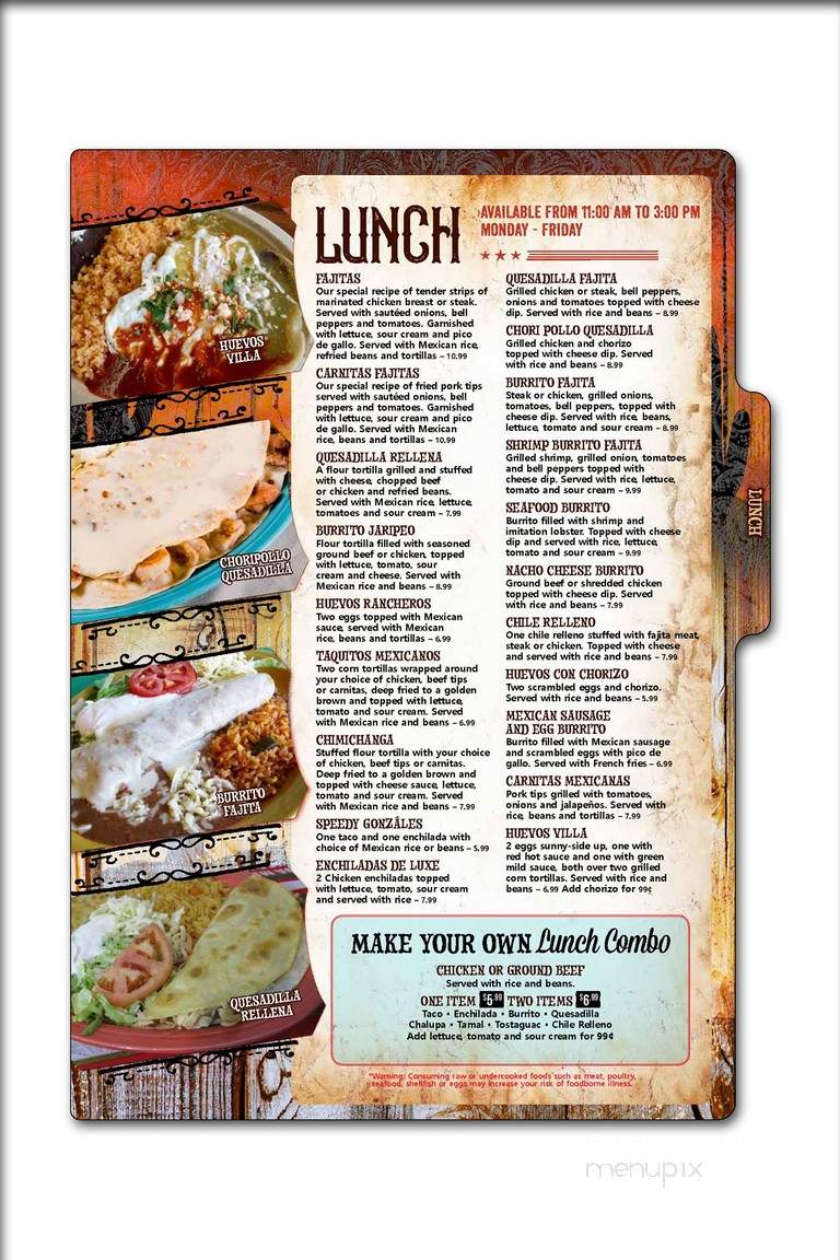 Los Compadres - Oshkosh, WI menu_pic