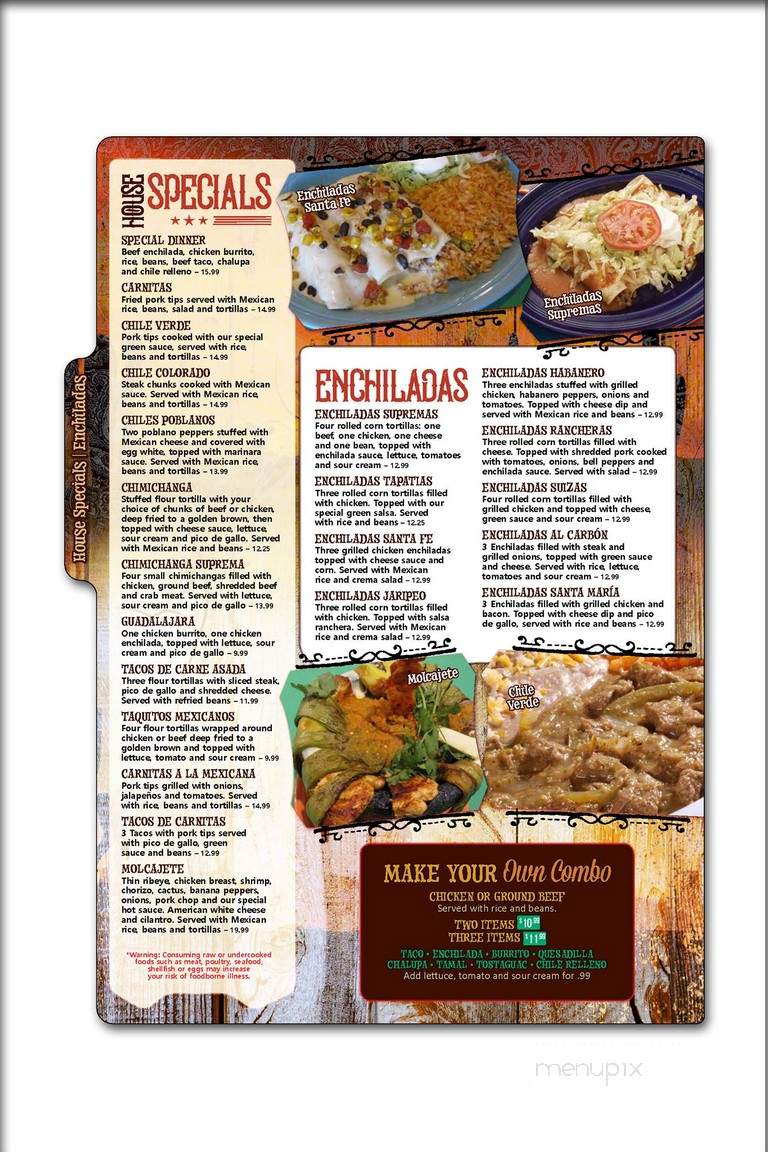 Los Compadres - Oshkosh, WI menu_pic