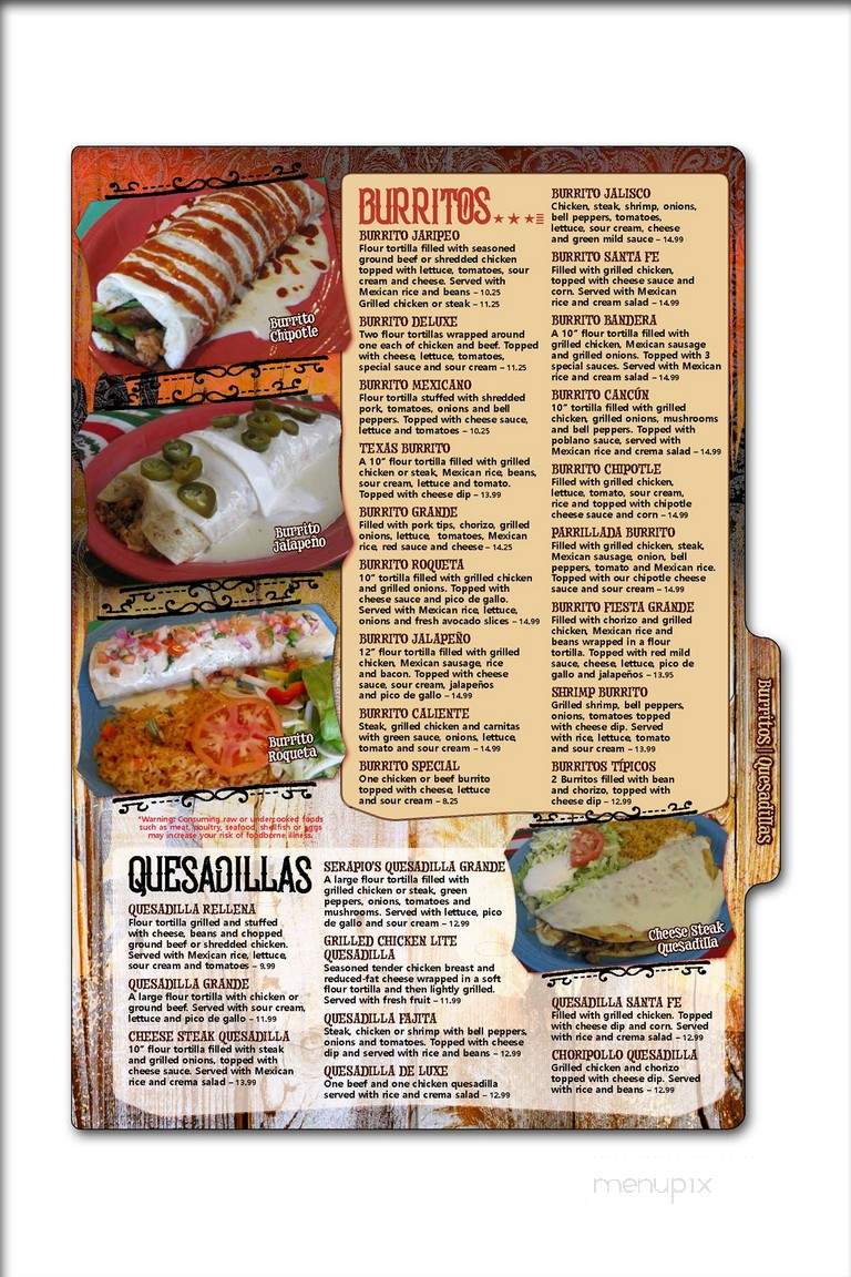 Los Compadres - Oshkosh, WI menu_pic