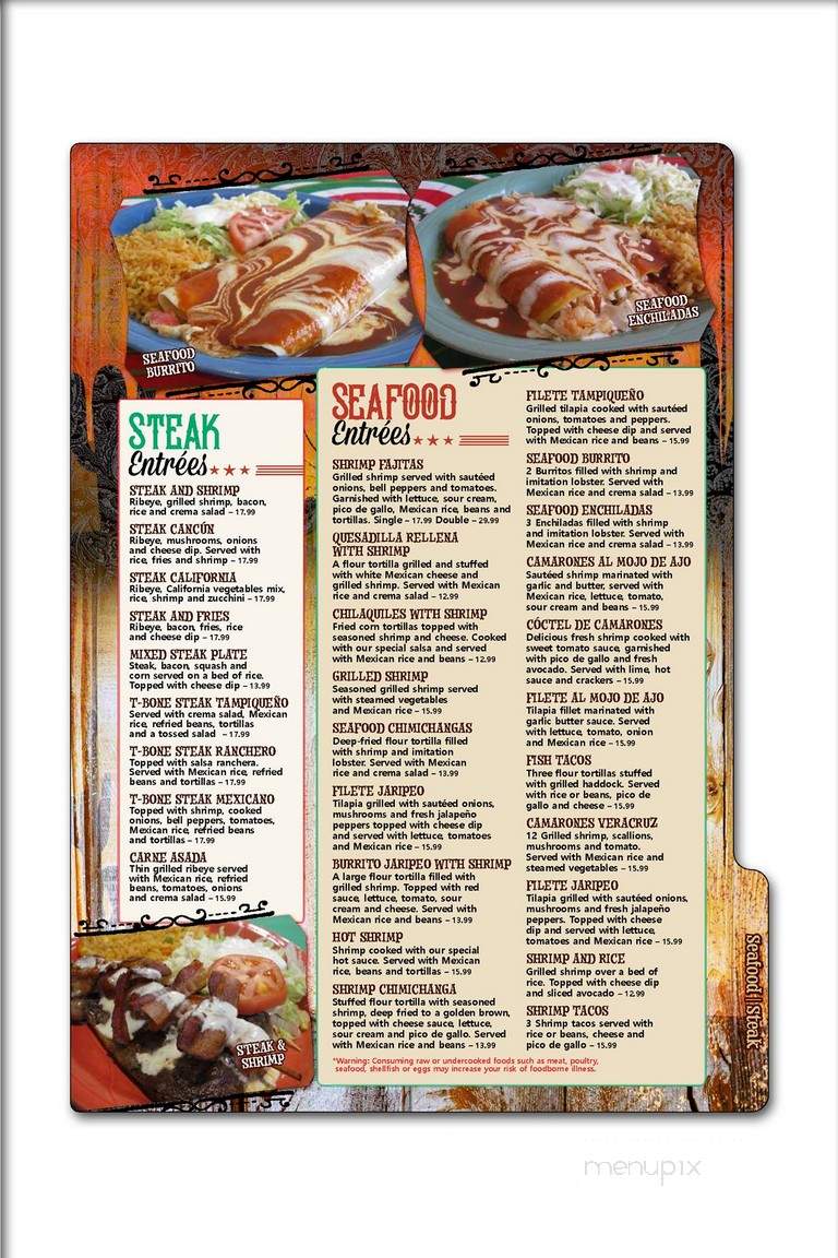 Los Compadres - Oshkosh, WI menu_pic