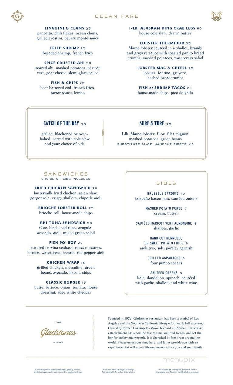 Gladstones - Pacific Palisades, CA menu_pic