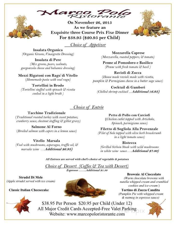 Marco Polo Cafe - New York, NY menu_pic