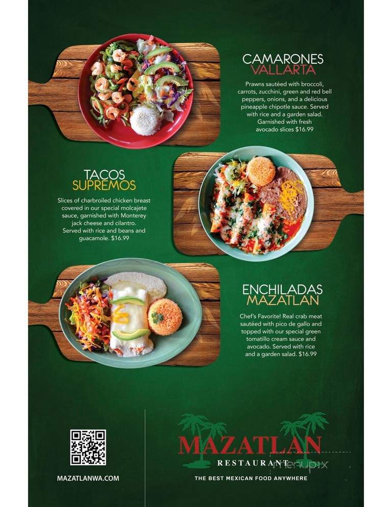 Mazatlan Mexican Restaurant - Mountlake Terrace, WA menu_pic
