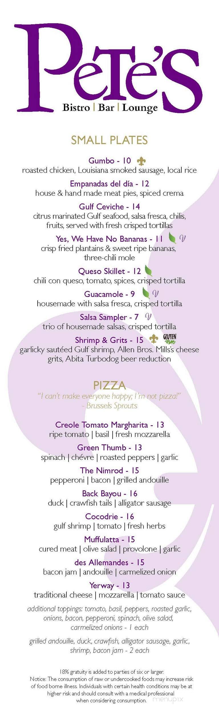InterContinental New Orleans - New Orleans, LA menu_pic