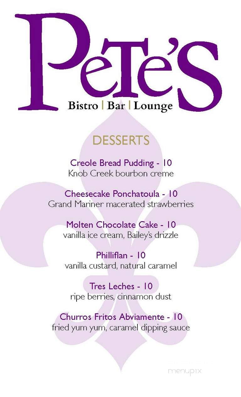 InterContinental New Orleans - New Orleans, LA menu_pic