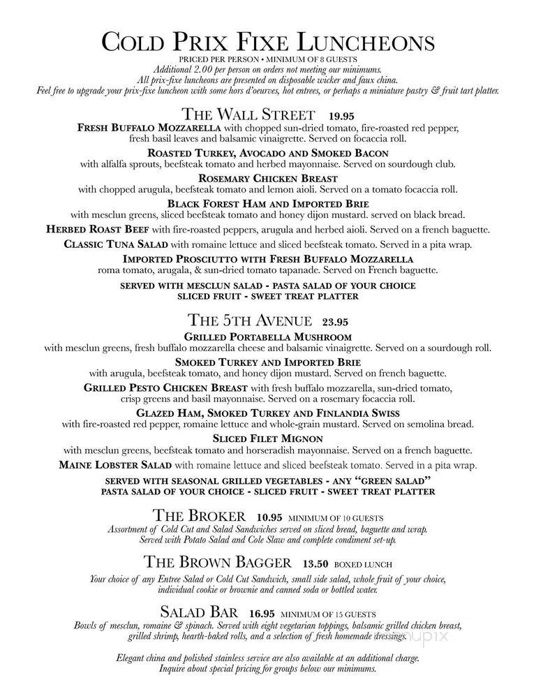 Baguettes and Company - New York, NY menu_pic