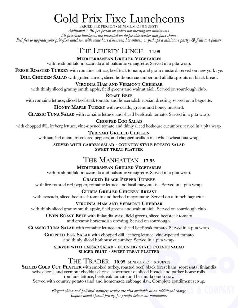 Baguettes and Company - New York, NY menu_pic