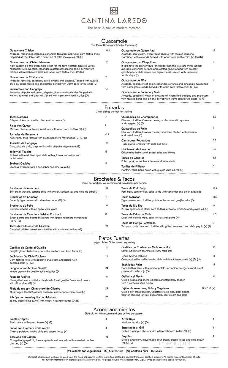 Cantina Laredo - Charlotte, NC menu_pic