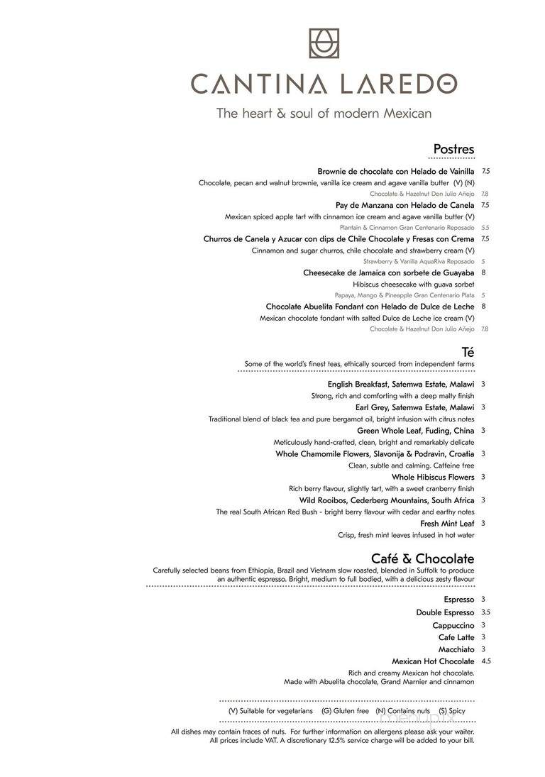 Cantina Laredo - Charlotte, NC menu_pic