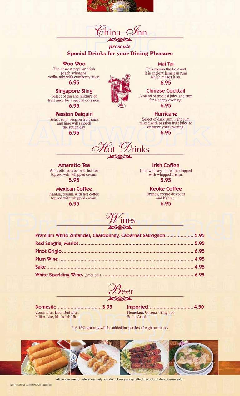 China Inn Restaurant - Leavenworth, KS menu_pic