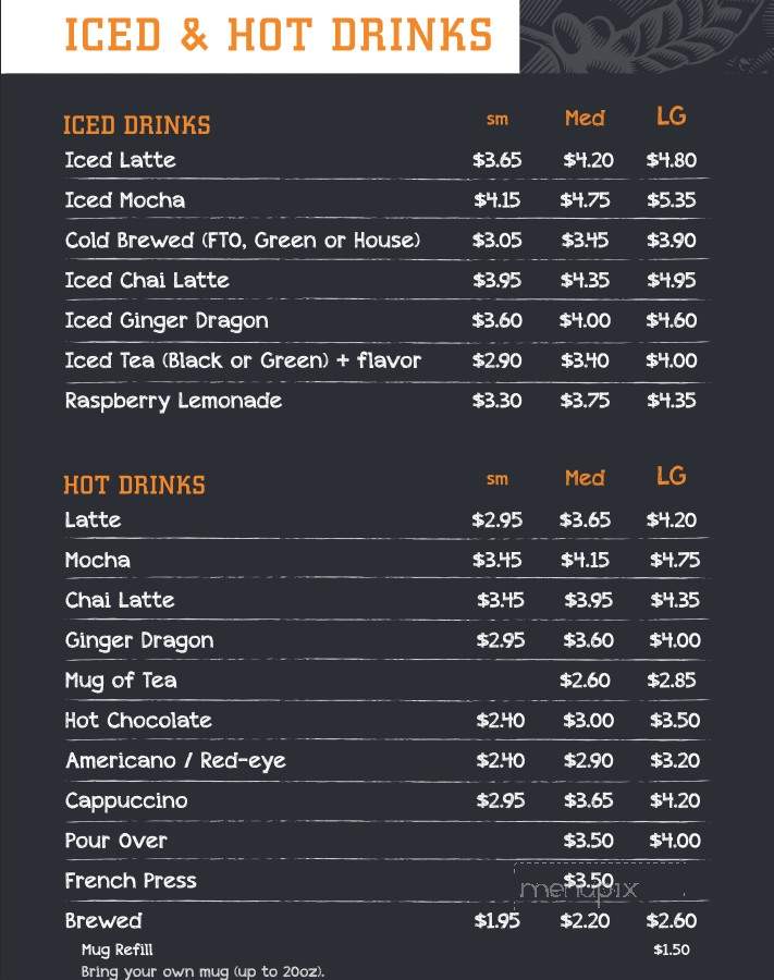 Espresso Royale - Madison, WI menu_pic