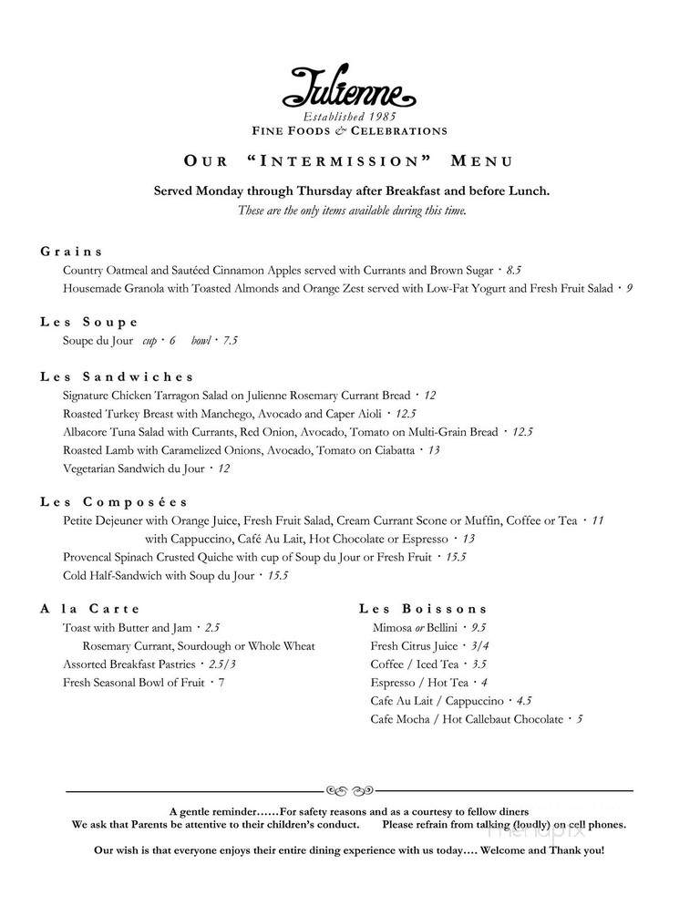 Julliene - San Marino, CA menu_pic