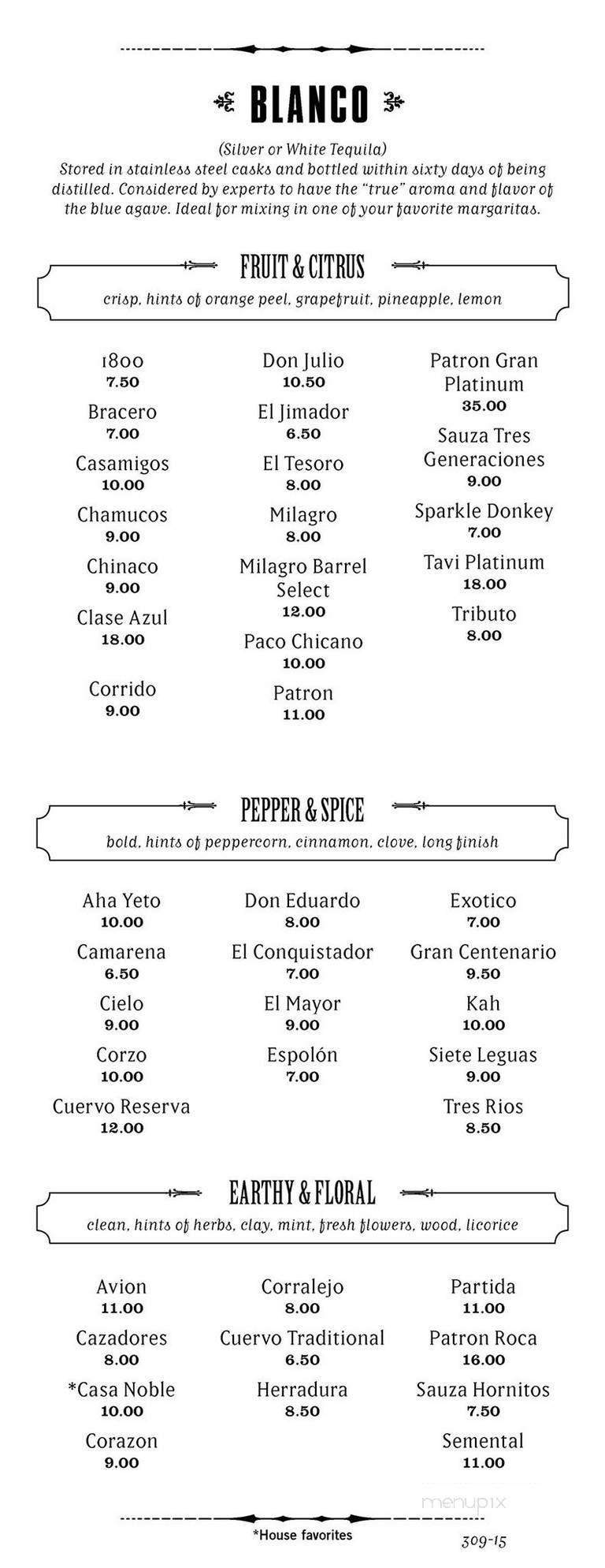 The Matador - Tacoma, WA menu_pic
