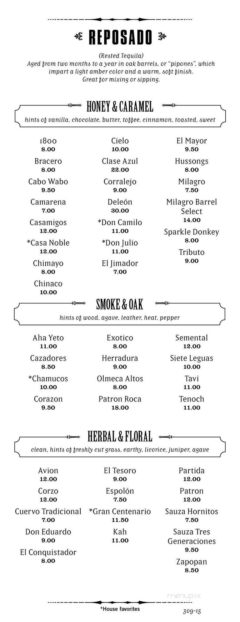 The Matador - Tacoma, WA menu_pic
