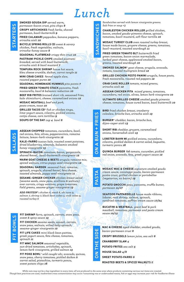 Mosaic - Suffolk, VA menu_pic