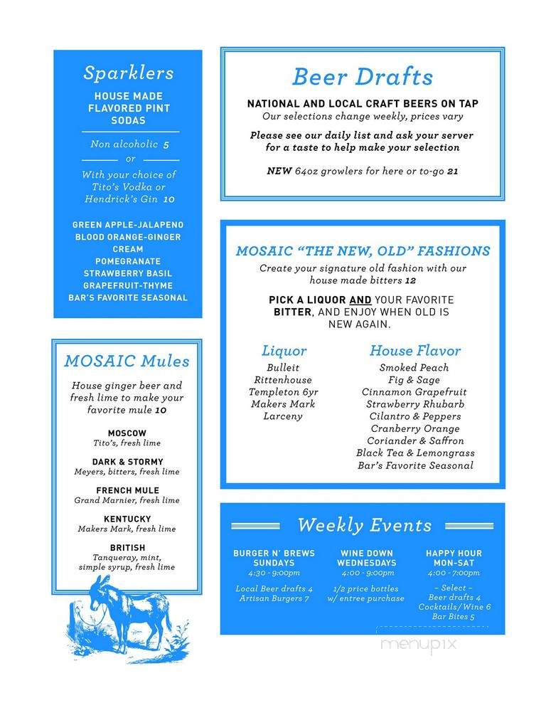 Mosaic - Suffolk, VA menu_pic