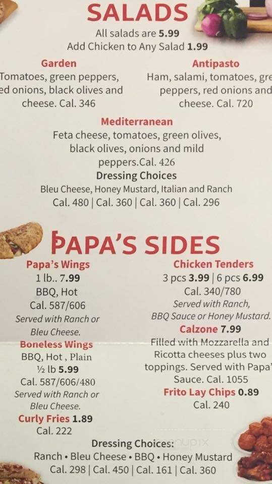 Papas Pizza To Go - Millen, GA menu_pic