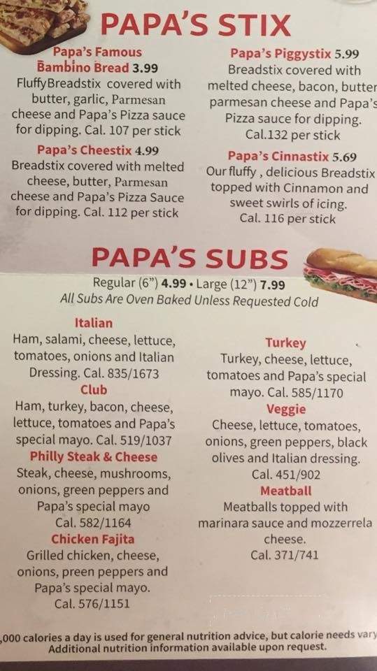 Papas Pizza To Go - Millen, GA menu_pic