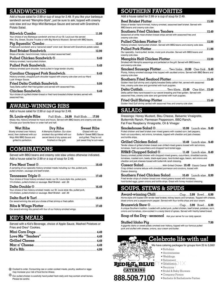 Red Hot and Blue - Arlington, VA menu_pic