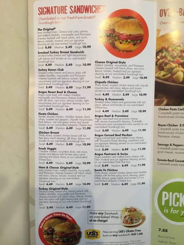 Schlotzkys Deli - Willoughby, OH menu_pic