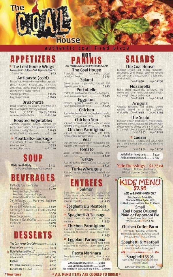 The Coal House - Point Pleasant, NJ menu_pic