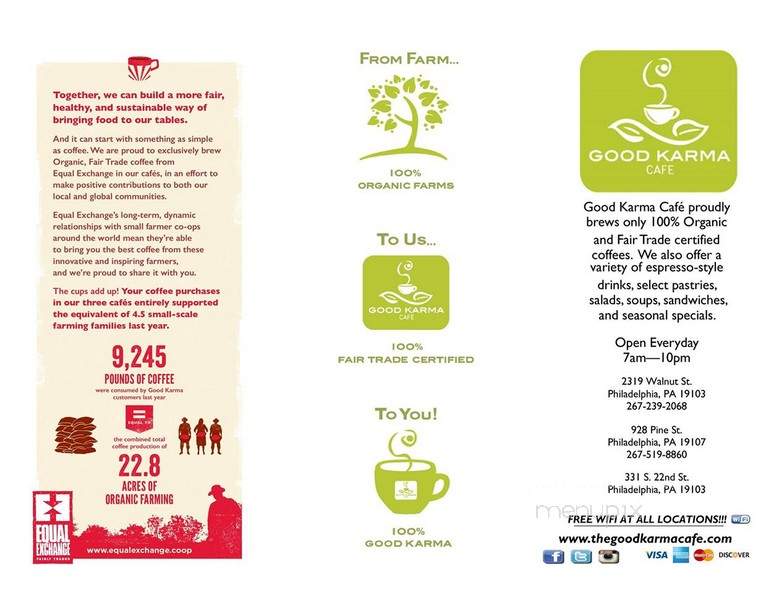 Good Karma Cafe - Philadelphia, PA menu_pic