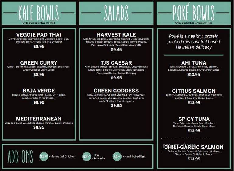 The Juice Press - New York, NY menu_pic