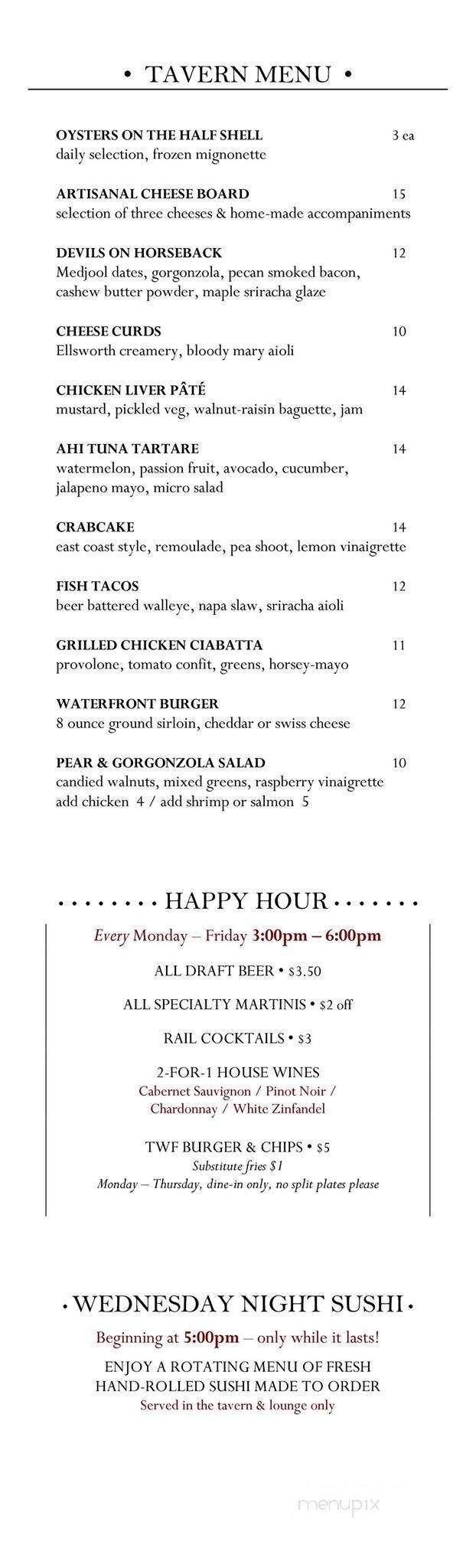 WThe Waterfront Restaurant and Tavern - La Crosse, WI