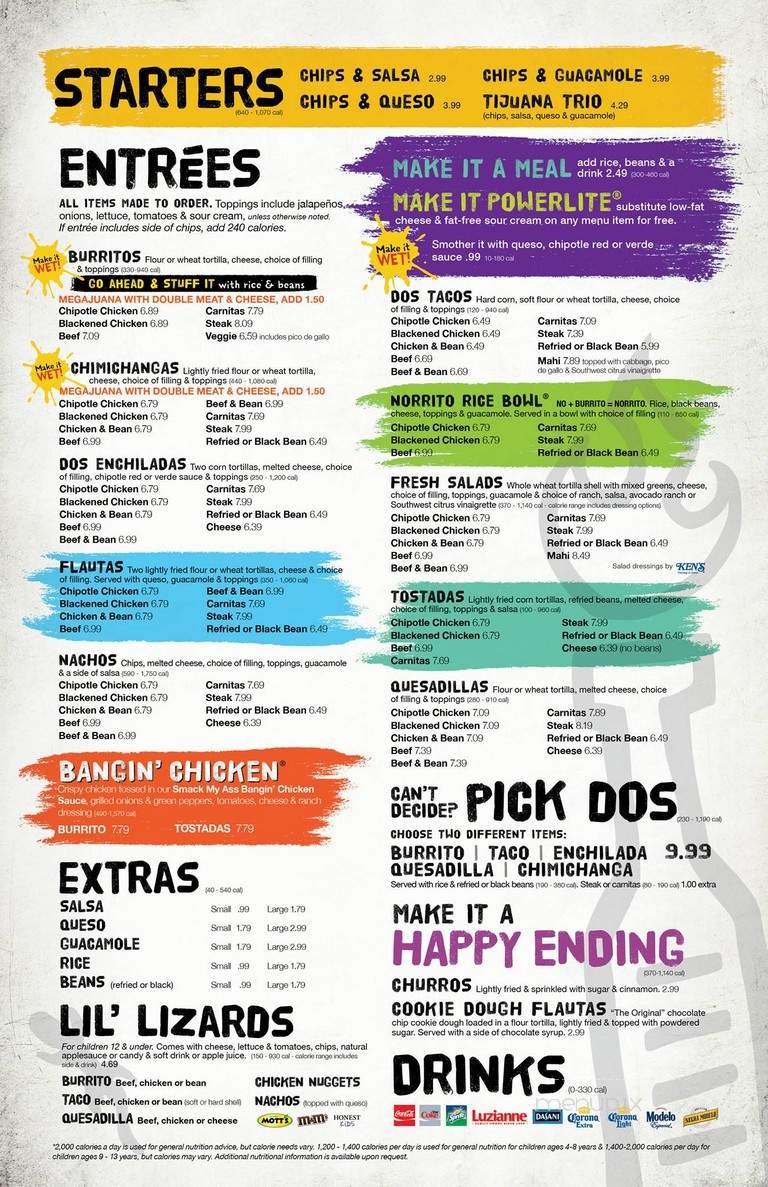 Tijuana Flats - Tampa, FL menu_pic
