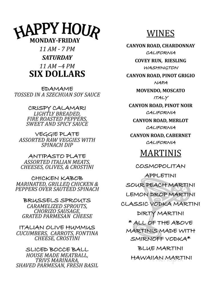 Trivs - Strongsville, OH menu_pic