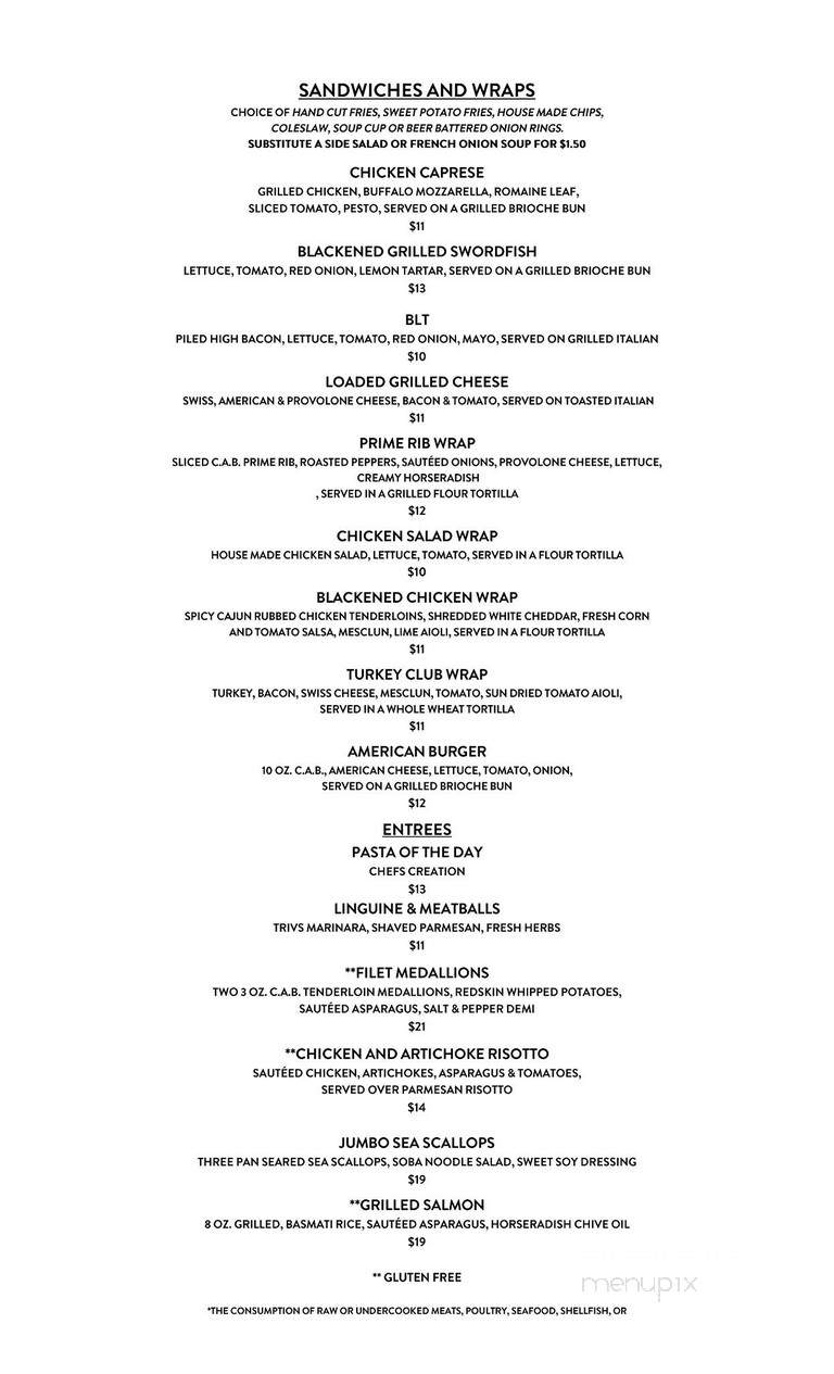 Trivs - Strongsville, OH menu_pic