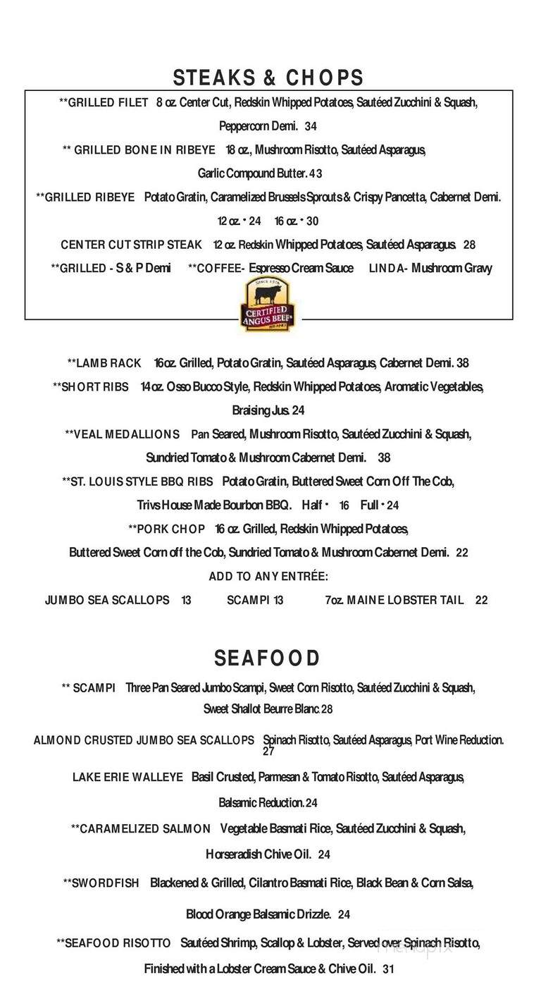 Trivs - Strongsville, OH menu_pic