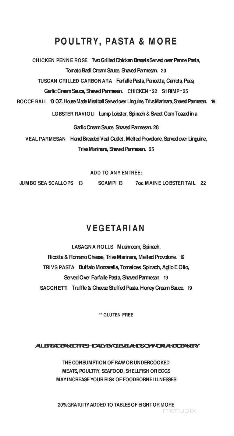 Trivs - Strongsville, OH menu_pic
