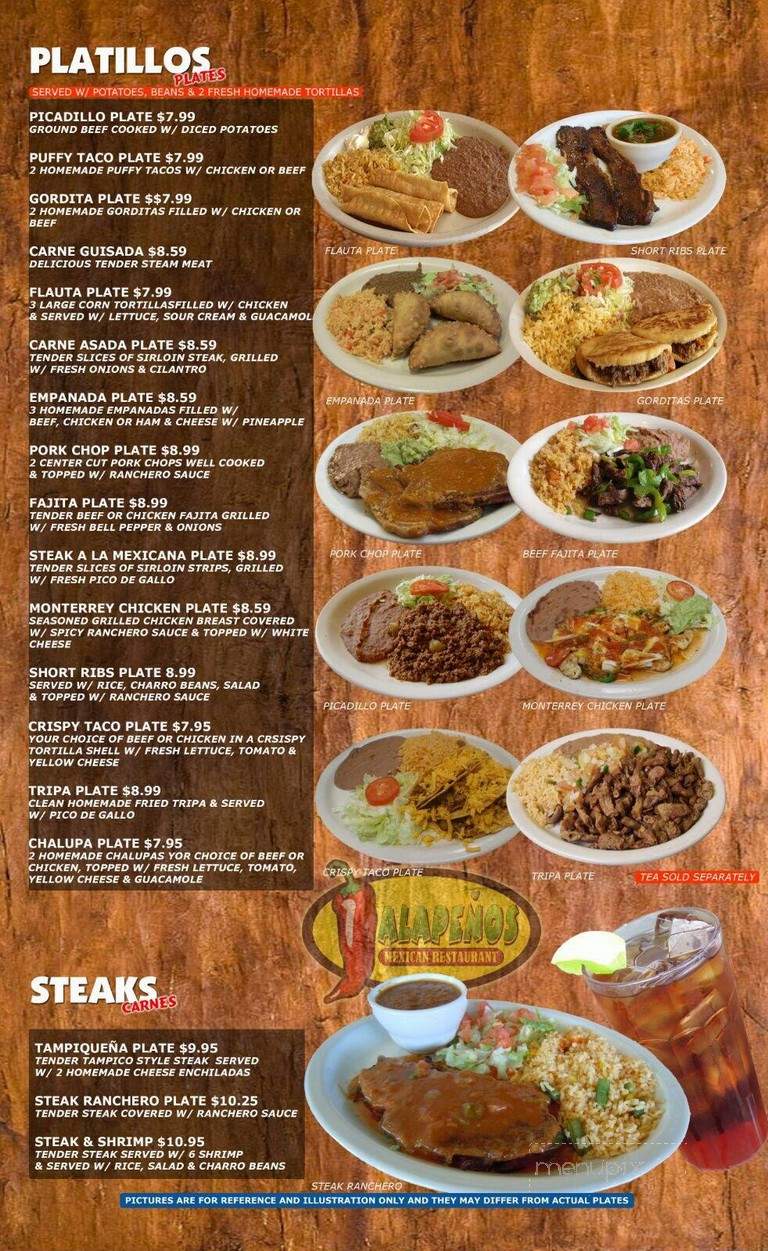Jalapenos - San Antonio, TX menu_pic
