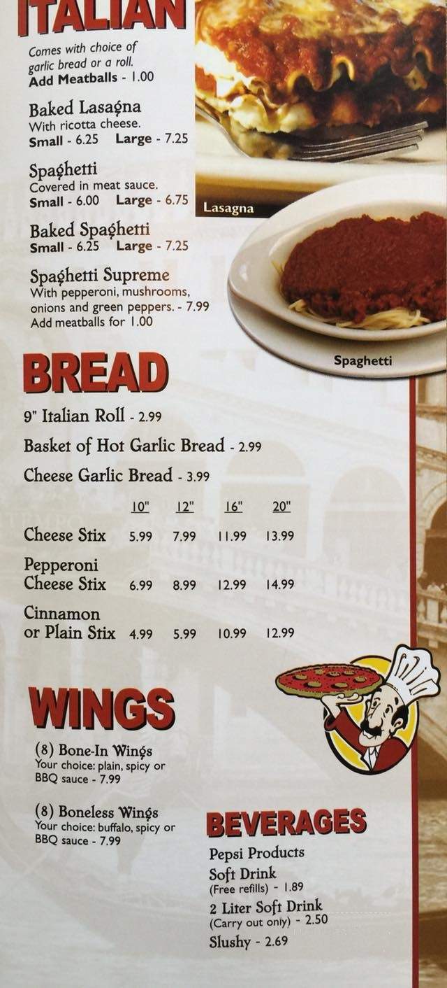 Giovanni's - Prestonsburg, KY menu_pic