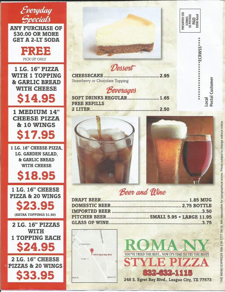 Pizza Chef - League City, TX menu_pic