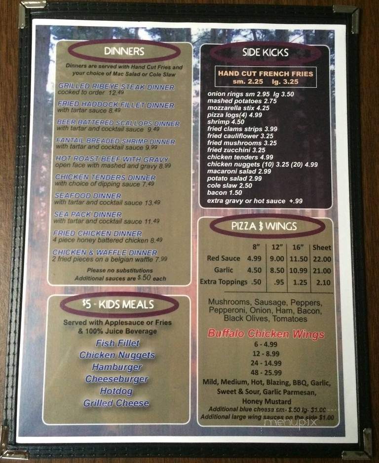 Diner - Oswego, NY menu_pic