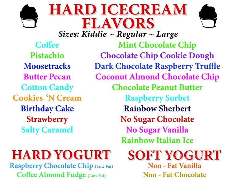Scoops - Clayton, NY menu_pic