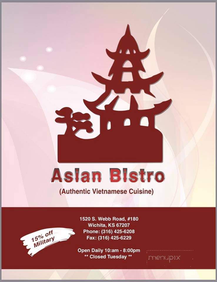 Asian Bistro - Wichita, KS menu_pic