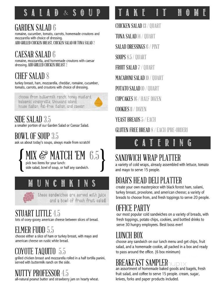 Main Street Cafe - Altavista, VA menu_pic