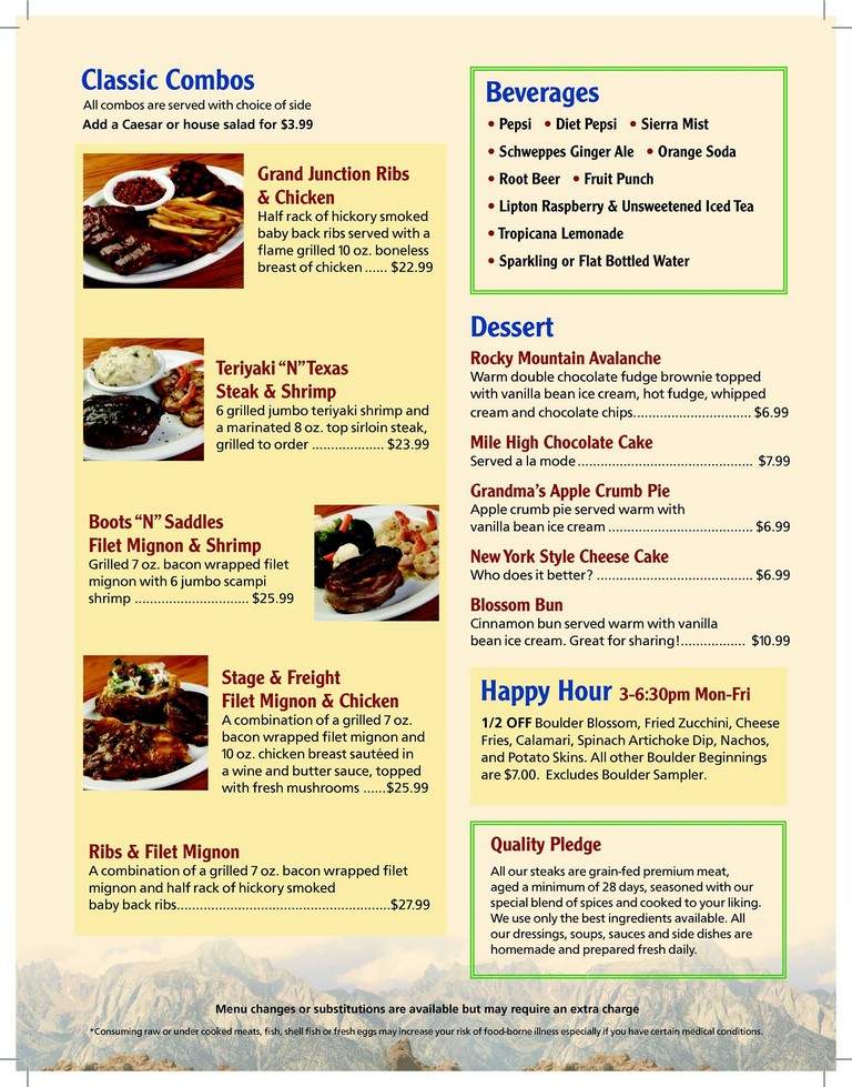 Boulder Creek - Hicksville, NY menu_pic