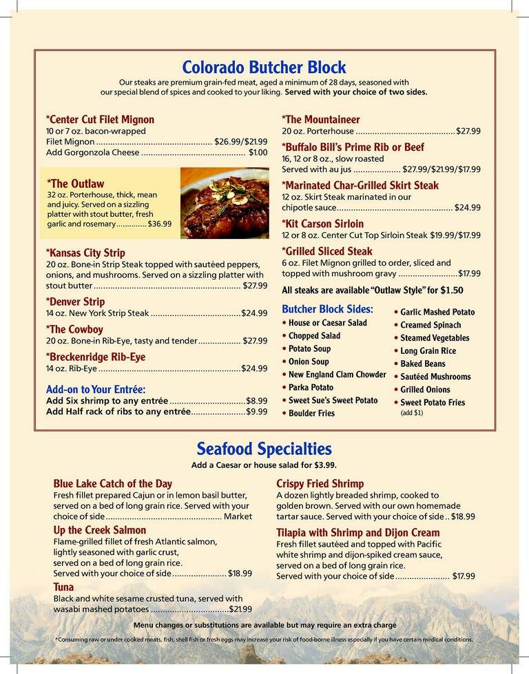 Boulder Creek - Hicksville, NY menu_pic