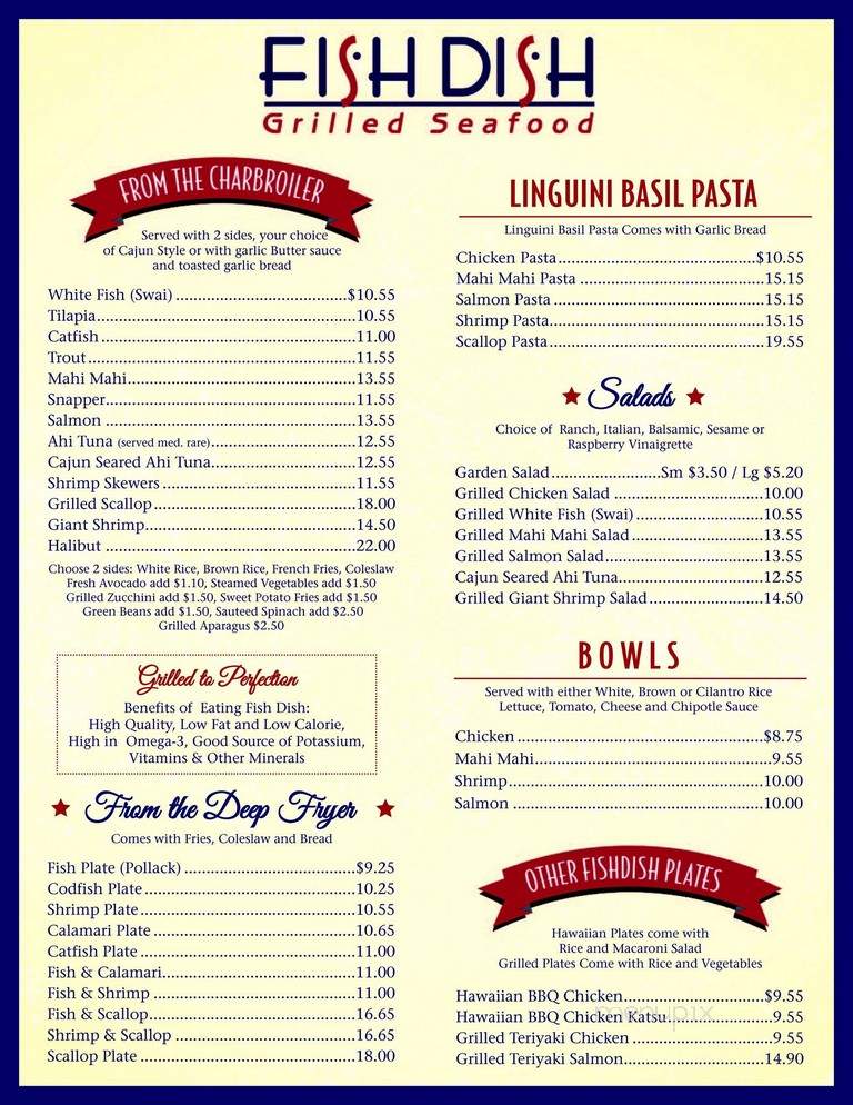 Fish Dish Burbank - Burbank, CA menu_pic