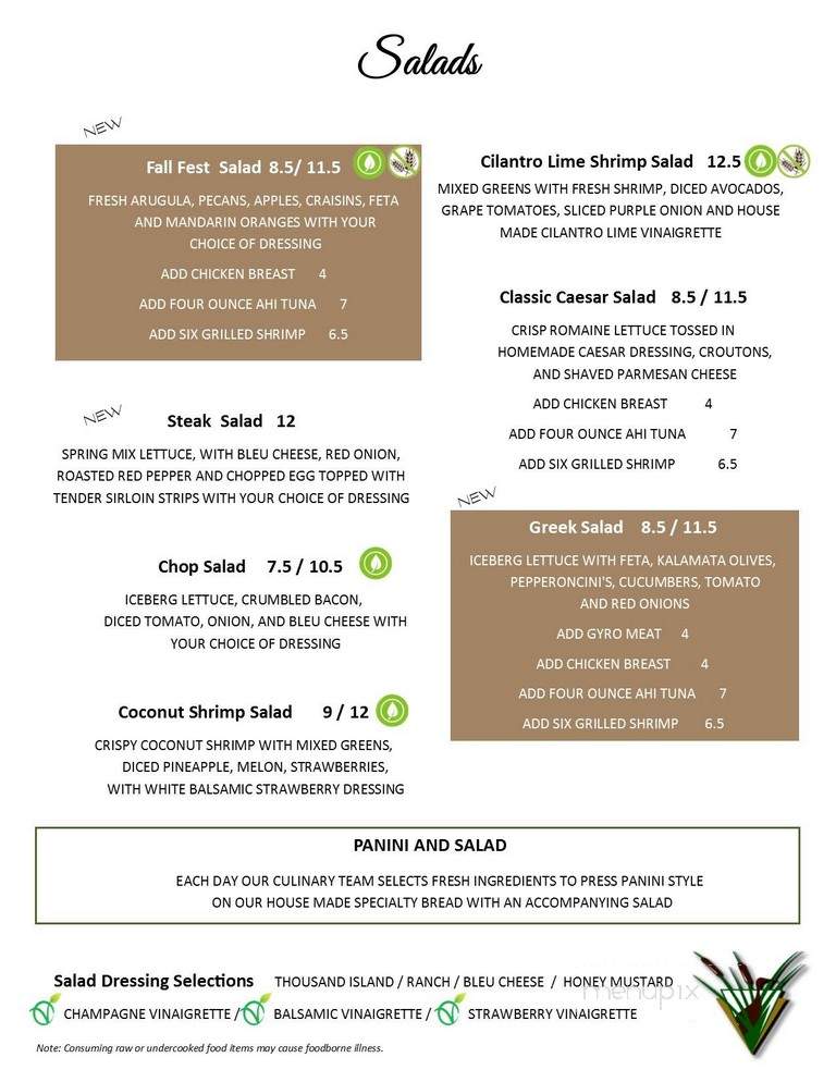 Heron Creek Golf and Country Clb - North Port, FL menu_pic