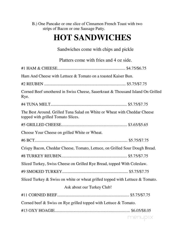 Howdy's Deli - Columbus, OH menu_pic