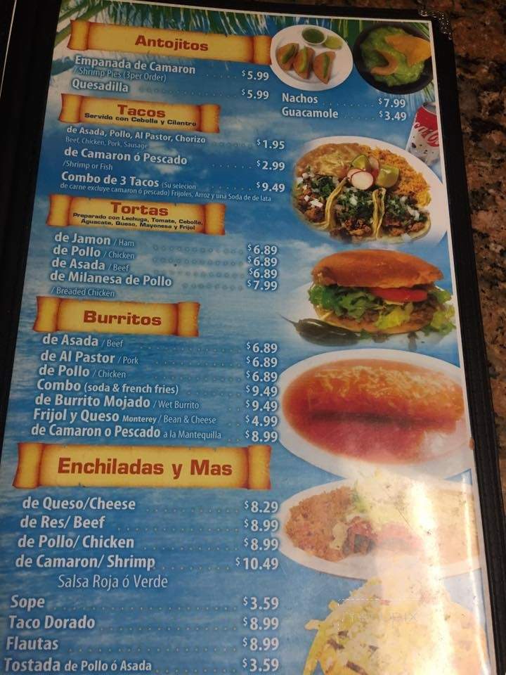 Mariscos Isla De Pacifico - Pomona, CA menu_pic