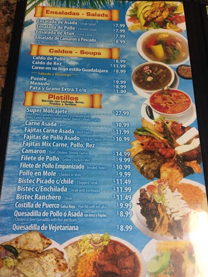 Mariscos Isla De Pacifico - Pomona, CA menu_pic
