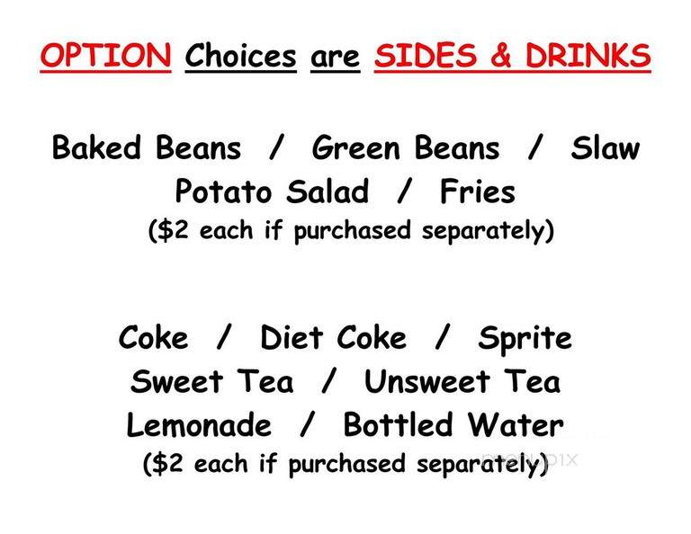 Poor Piggy's BBQ Catering - Wilmington, NC menu_pic